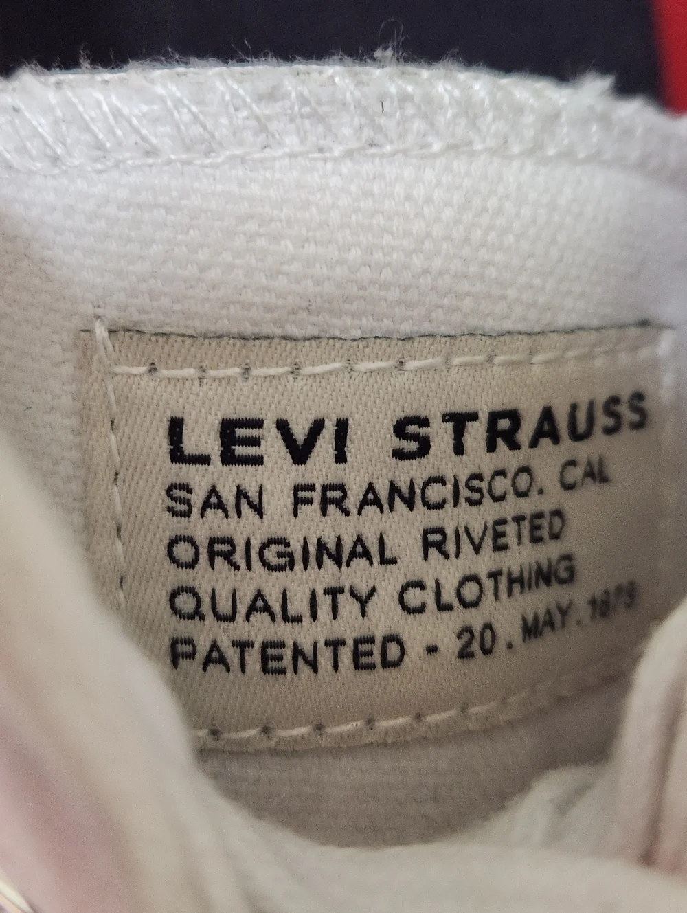 Levi's Anika White Canvas Casual Sneakers Size 8.5